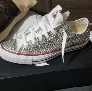 Converse wemon bling  tennis shoes
